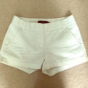J. Crew 3” White Chino Shorts